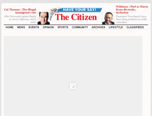 Tablet Screenshot of mail.thecitizen.com
